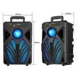 Tragbarer Bluetooth 5.0 Lautsprecher Subwoofer Musikbox LED mit Mikrofon Stereo· – Bild 3