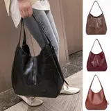 Damen Tasche Leder Crossbody Schultertasche Umhängetasche Handtasche Shopper Bag – Bild 24