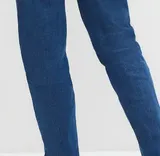 Damen Strech Jeans Mom in dunkel blau denim + High Waist Gr. 40 bis 54 neu 19628 – Bild 5