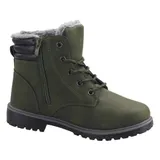 Kinder Winterstiefel Boots Stiefel Gefüttert Mädchen Schuhe Jungen Grün 29 30 32 – Bild 2