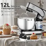 2500W Küchenmaschine 12L Edelstahl Schüssel XXL Knetmaschine Rührmaschine Timer – Bild 6