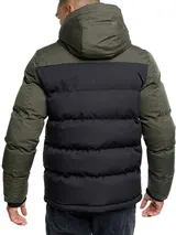 Indicode Herren Winterjacke INAgiotis-Herrenjacke Steppjacke Kapuze Jacke Männer – Bild 5