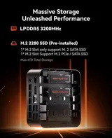 4K Mini Game PC AMD Ryzen 7 7735HS 16GB LPDDR5 512GB SSD WIFI 6  Windows 11 Pro – Bild 5