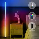 LED Stehleuchte RGB Dimmbar Farbig Stehlampe Lichtsäule Standleuchte Dimmbar DHL – Bild 4