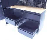 Werkstatt Schranksystem 9-teilig Werkstattwand Werkstattschrank Werktisch 57064 – Bild 6