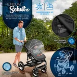KIDUKU® 3 in 1 Kombi-Kinderwagen Buggy Reisebuggy inkl. Auto- Babyschale Faltbar – Bild 2