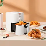 Heißluftfritteuse 4L Keine Fritteusen Airfryer Friteuse Fritteuse Weiß 1500W – Bild 5