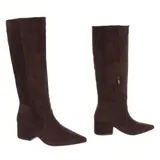 Damen Stiefel mit Reißverschluss und Reißverschluss Ital-Design 8624 in Braun – Bild 4