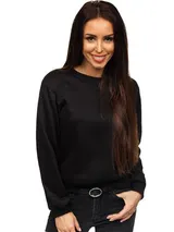 Sweatshirt Langarmshirt Pullover Pulli Unifarben Classic Sport Damen BOLF Basic – Bild 1
