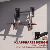 Klimmzugstange klappbar Klimmzüge mit rutschfesten Griffen, Wandmontage – Bild 6