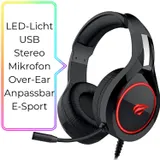 Schwaiger USB Gaming Over-Ear Headset Kopfhörer Mikrofon LED Stereo PC Notebook – Bild 8