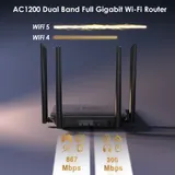 WiFi 7 Mesh Router BE3600 Dualband WiFi 6 Router AC3200 AC1200 Gigabit Router – Bild 7