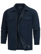 Indicode Herren Overshirt INNemoto Zip Shirt–Hemd Reißverschluss – Bild 1