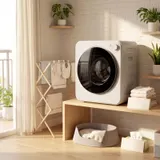 Mini Wäschetrockner 4 kg mit 5 Programme bis zu 60℃ 800W/400W Ablufttrockner – Bild 9