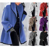 Damen Mantel Winterjacke Wintermantel Übergangs Herbst Warm Casual Trenchcoat – Bild 11