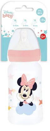 Disney Baby Milchflasche Trinkflasche 0-6 Monate BPA FREI Minnie Mouse Mickey ☆ – Bild 1