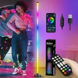 LED Stehleuchte RGB 10W Dimmbar Farbig Stehlampe Lichtsäule Standleuchte Dimmbar – Bild 14