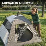 Outsunny Campingzelt 2 Personen 3000mm Wasserdicht & Winddicht Kuppelzelt – Bild 10