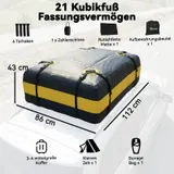 Dachbox Auto 425L Wasserdicht Dachgepäckträger Tasche für alle Fahrzeugdächer – Bild 4