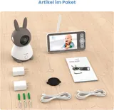 ieGeek 5 Zoll Babyphone mit Kamera 2K/3MP Wlan Automatische Verfolgung 4×Zoom – Bild 9