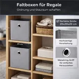 Faltbox 4er Set Aufbewahrungsbox Faltkiste Box Regalbox Staubox faltbar 20x20x20 – Bild 9