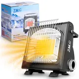 ZMC 2in1 Gasheizung Camping Gaskocher 1,7kW tragbar Butan Keramik Heizer Outdoor – Bild 1