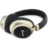 Guess Bluetooth 5.4 Wireless Headset ENC On-Ear 4G Gold Script Metal black – Bild 5