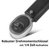 STAHLWERK Drehmomentschlüssel 1-10 Nm 1/4“ Umschaltknarre Ratschenschlüssel – Bild 2