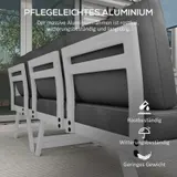 4-tlg. Gartenmöbel-Set, Balkonmöbel-Set mit Ecksofa, Doppelsofa, Refurbished – Bild 5
