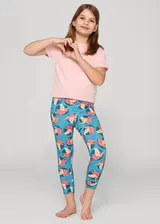 Merry Style Mädchen Capri Leggings 3/4 Sport Training Fitness Baumwolle 110-158 – Bild 3
