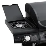 TAINO RED 6+1 Gasgrill BBQ Grill-Wagen Edelstahl Brenner Seitenkocher Schwarz – Bild 9