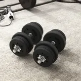 Kurzhantel Set 25KG Hantelset mit Hantelscheiben für Zuhause Stahl Refurbished – Bild 9