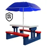 Kindersitzgruppe Sitzgarnitur Kinder Kindermöbel Garten Tisch Bank Sonnenschirm – Bild 1