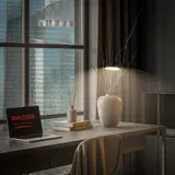 LED Stehlampe Dimmbar Stehleuchte 125,5cm Leselampe Schwenkbar Warmweiß Schwarz – Bild 8
