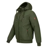 A. Salvarini Herren Winter Jacke Winterjacke warm Kapuze Teddyfell AS320 NEU – Bild 7