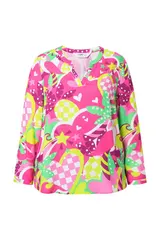 Angel of Style Damen große Größen Bluse bequeme Passform Papageienmuster 841960 – Bild 8