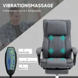 Bürostuhl mit Massagefunktion, Ergonomischer Schreibtischstuhl mit Liegefunktion – Bild 5