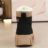 Damen Winter Schneeschuhe Warm Stiefel Flache Boots Stiefeletten Winter Schuhe – Bild 3