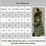 Winter Hooded Parka Damen Winter Jacke Stepp Mantel Steppjacke Langejacke Warm – Bild 2