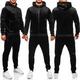 Trainingsanzug Jogginganzug Laufhose Sweatshirt Basic Men Herren BOLF Unifarben – Bild 6
