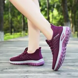 Laufschuhe Damen Leichtgewichts Jogging Turnschuhe Atmungsaktiv Fitness Sneaker – Bild 3