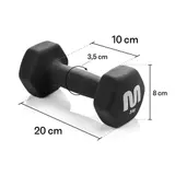 Neopren Hanteln Set Kurzhanteln 2er Set Hantelset 1kg-5kg Gym Fitness SCHWARZ🏋️ – Bild 2