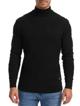Indicode Herren Strickpullover INAlpha-Fein Grob Strick Pulli Stehkragen Sweater – Bild 4