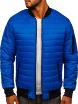 Sportjacke Übergangsjacke Sweatjacke Steppjacke Jacke Herren BOLF Bomberjacke – Bild 1