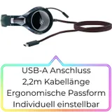 Schwaiger USB Gaming Over-Ear Headset Kopfhörer Mikrofon LED Stereo PC Notebook – Bild 5