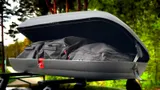 Dachbox 132x78x34,5 + Dachträger  Audi A4 B7 2004-2008 Mit Dachreling – Bild 2