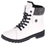 Damen Boots Stiefeletten Stiefel Winterschuhe Gefütterte Schuhe Schnür-Booty – Bild 1