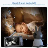 ieGeek 5 Zoll Babyphone mit Kamera 2K/3MP Wlan Automatische Verfolgung 4×Zoom – Bild 6