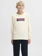Jack & Jones Kids Jungen Kinder Langarmshirt Logo Longsleeve Baumwolle 140 - 176 – Bild 4