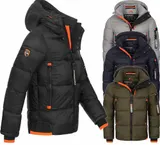 Geographical Norway Herren Winter Jacke FVSA warm gefüttert Parka Steppjacke  – Bild 5